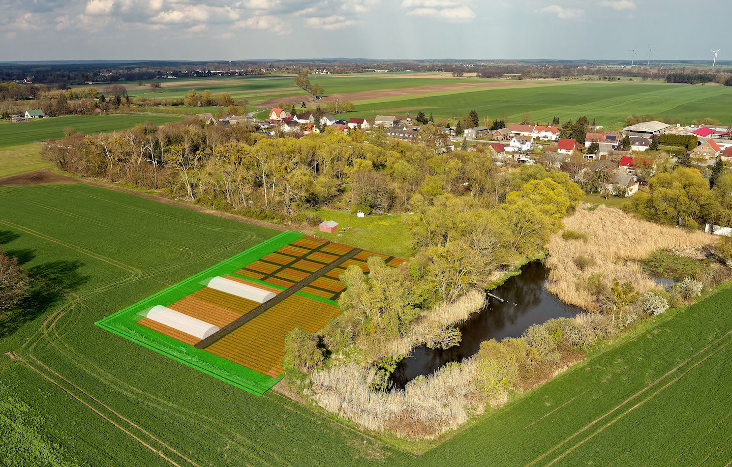 Waldgarten Rehfelde Ackerskizze